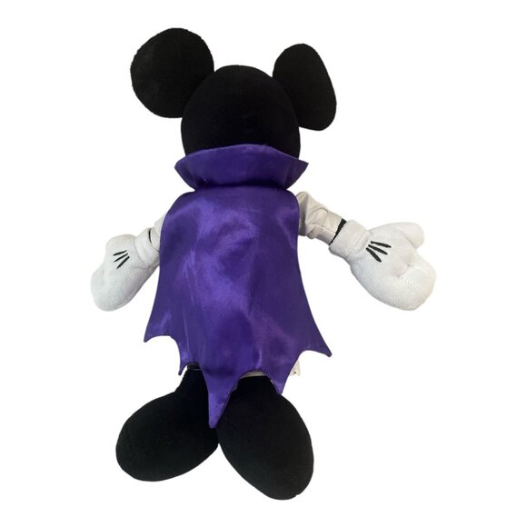 Vintage Disney Store Dracula Mickey Mouse Plush – Halloween Vampire Costume – 14 - Picture 5 of 6